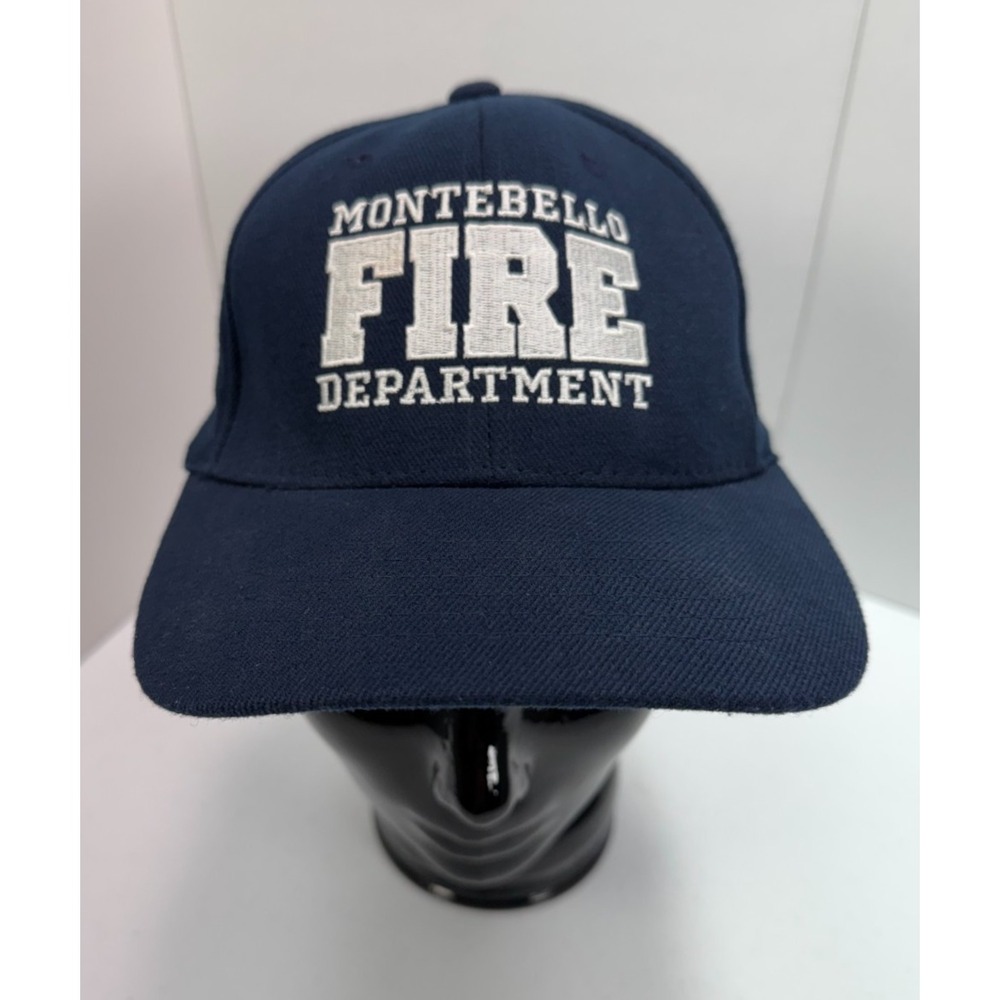 Montebello Fire Department Montebello CA Hat U-Fit S/M Navy Blue Firefighter Cap